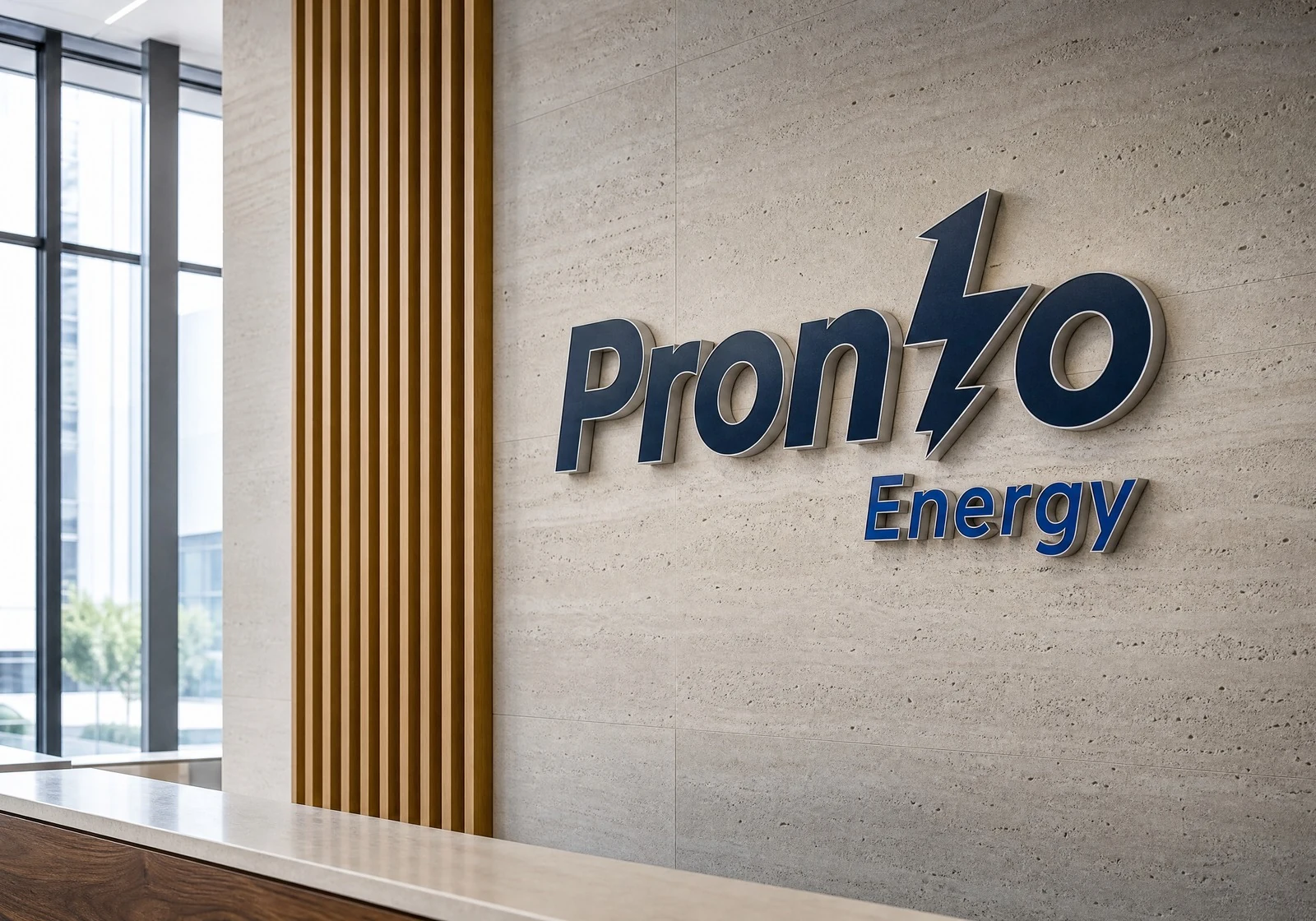 Pronto Energy corporate VI wall