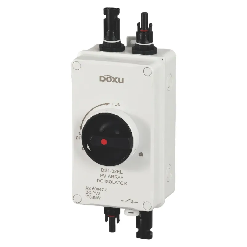 Rozłącznik izolacyjny DC do instalacji PV 32 A 1200 V DC DS1-32EL/2-MC4-H Doxu