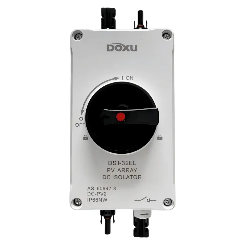 Alternative view of Rozłącznik izolacyjny DC do instalacji PV 32 A 1200 V DC DS1-32EL/2-MC4-H Doxu
