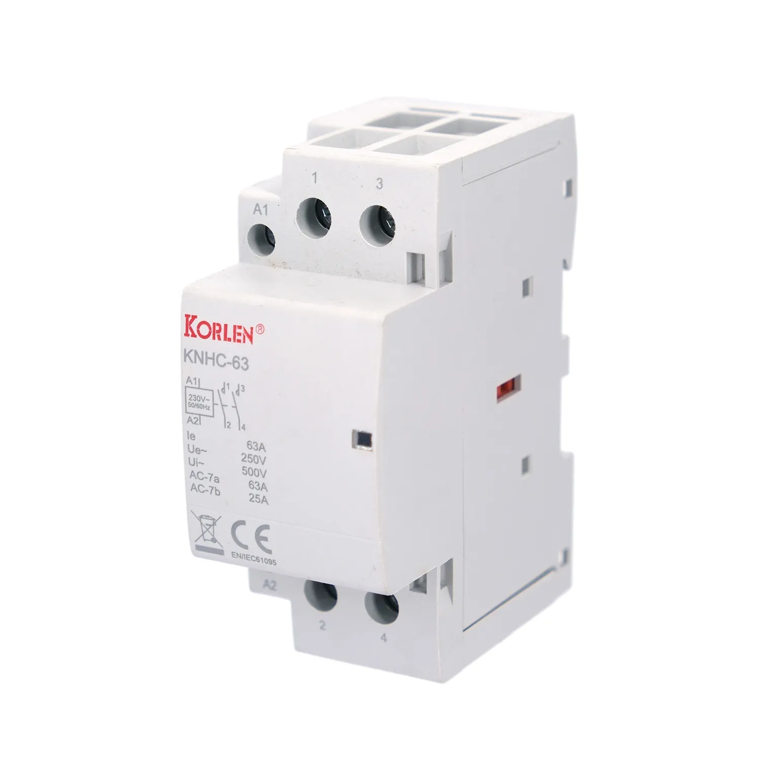 Alternative view of Stycznik modułowy do automatyki budynkowej 3P 16–25 A 400 V AC KNHC Korlen