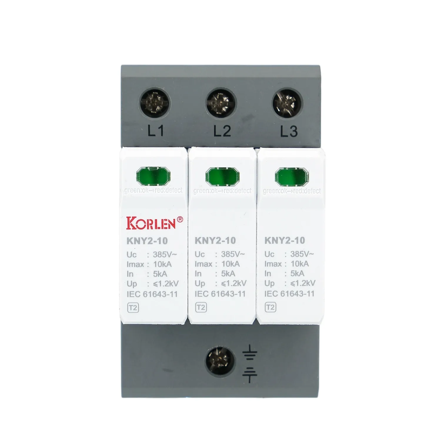 SPD AC typ 2 3P, In 5 kA KNY2-10 Korlen