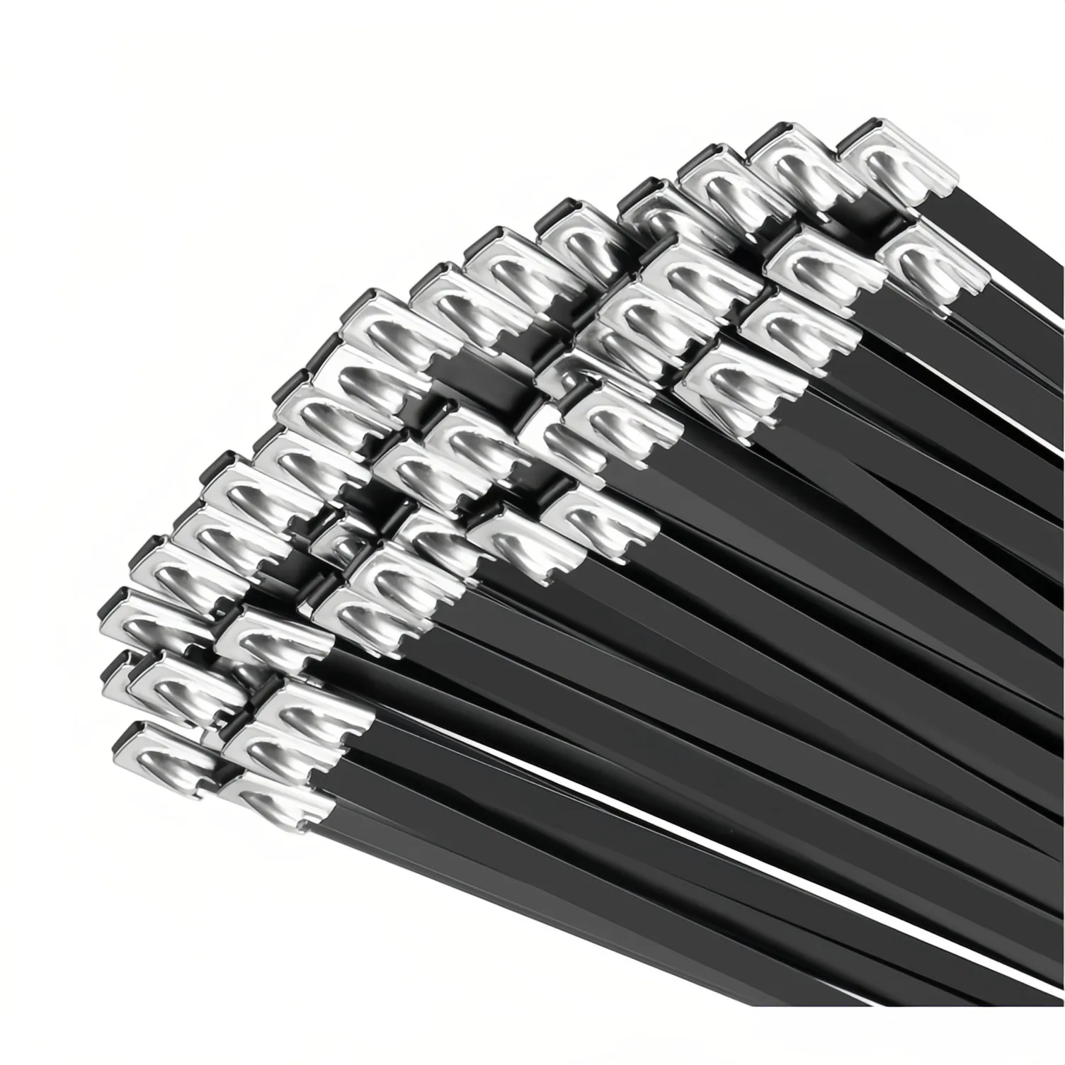 Metal Cable Tie PVC Coated SS304 / SS316 4.6-12 mm ZJS-PC ZHEJIN