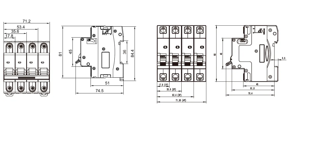 KNB2-63S3 AC MCB wiring