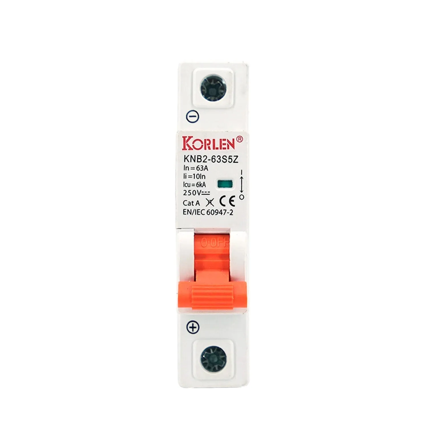 DC Miniature Circuit Breaker 1P 6–25A 6kA KNB2-63S5Z Korlen