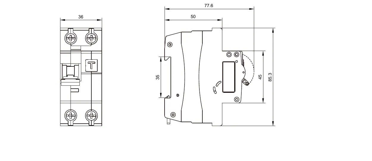 KNLN6-63 RCBO wiring