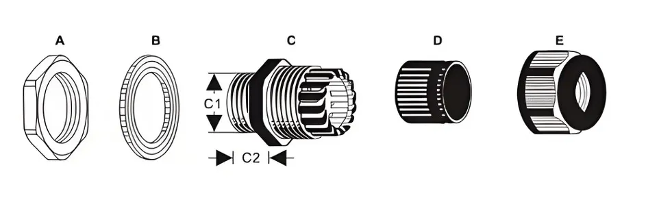  Cable Gland wiring